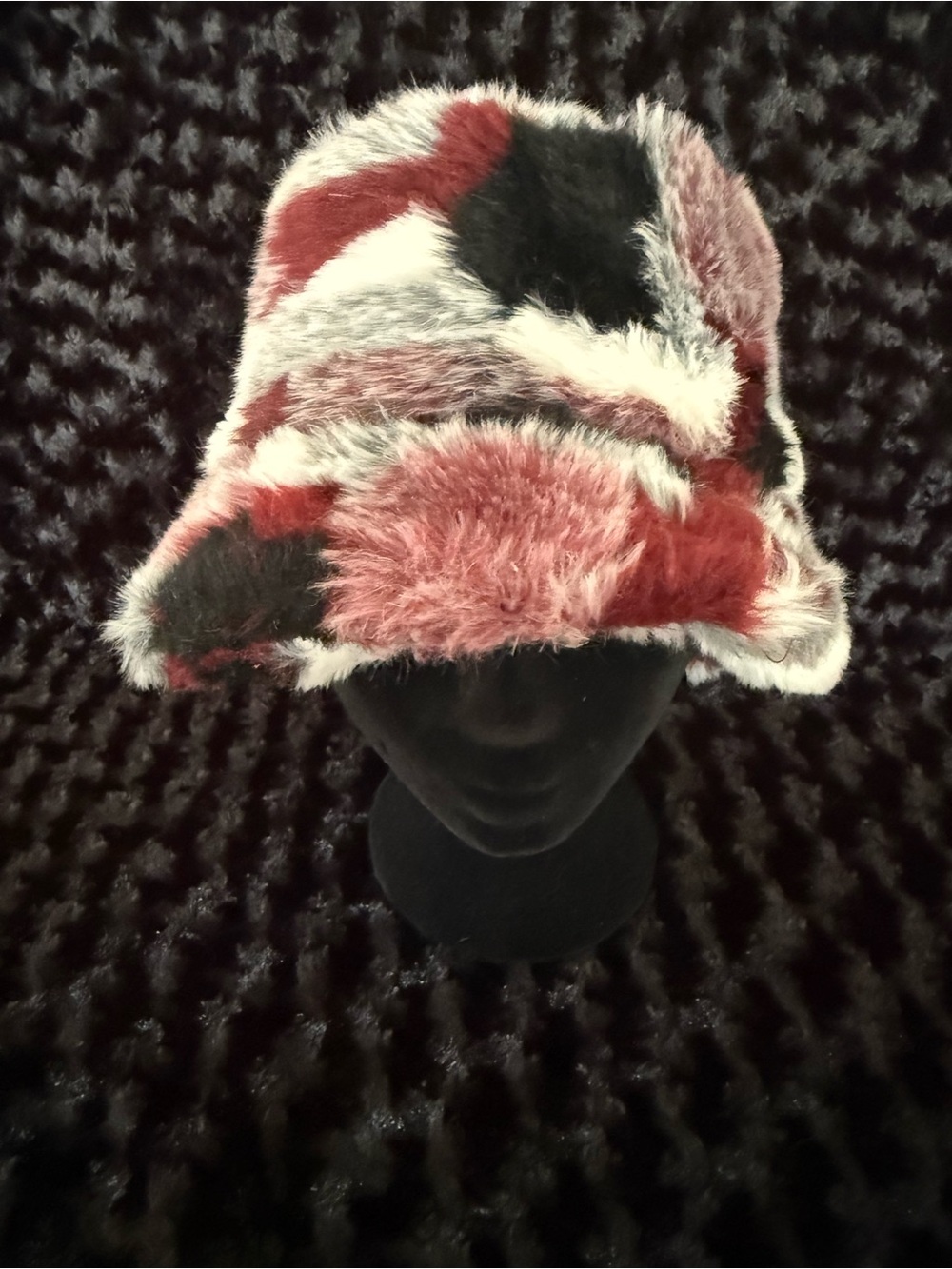 Jeanne Simmons Faux Fur Patchwork Bucket Hat